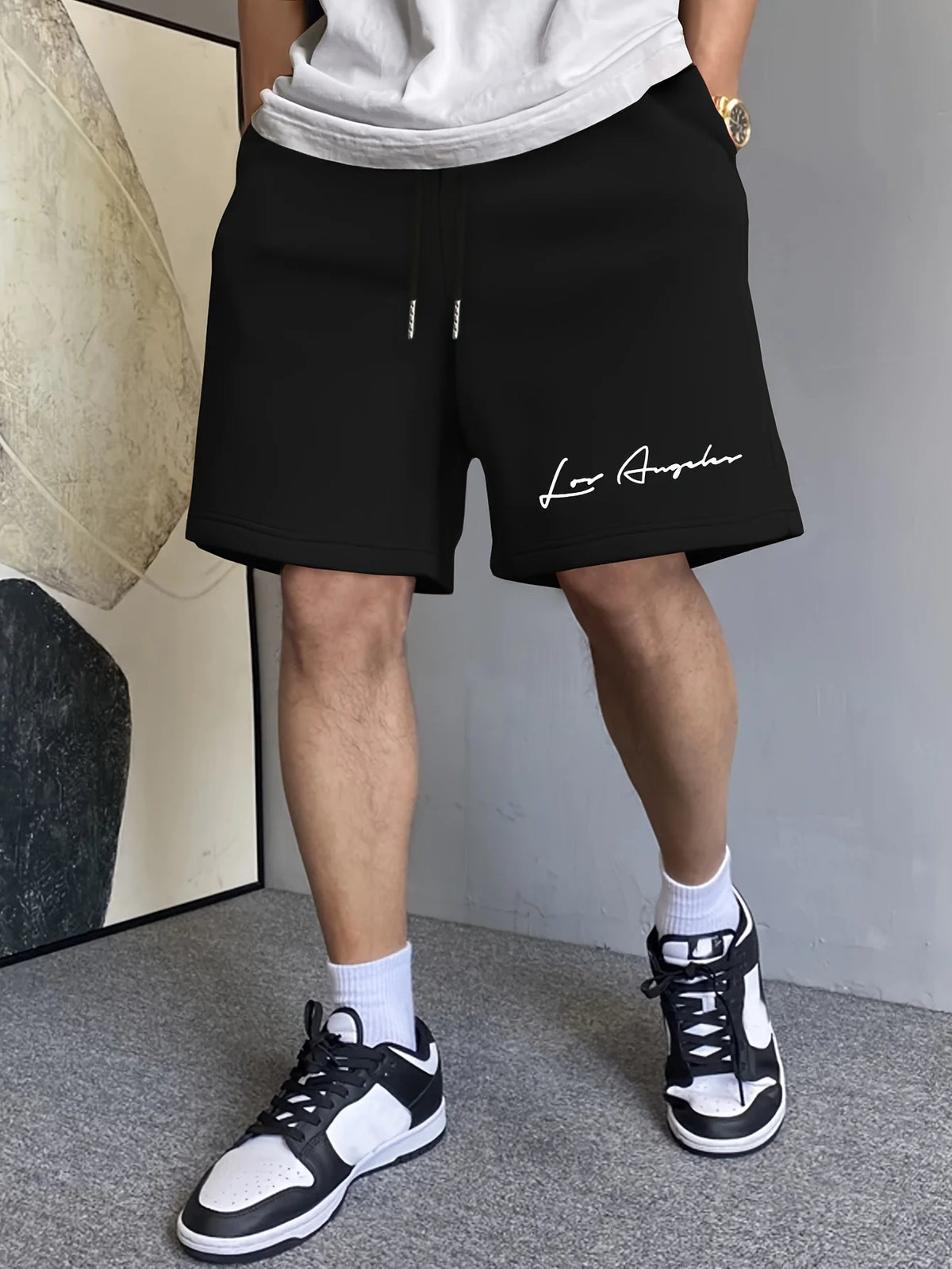 LOR MALE Shorts for Men, Summer Cool Feeling, Summer Casual Trend Shorts, Lightweight and Breathable, Summer Outdoor