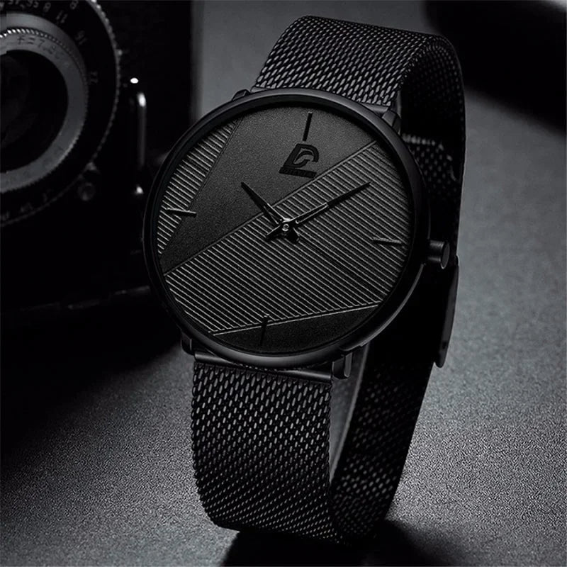LOR MALE reloj hombre Watches 2023 Minimalist Ultra-thin Watch Simple Men Business Quar