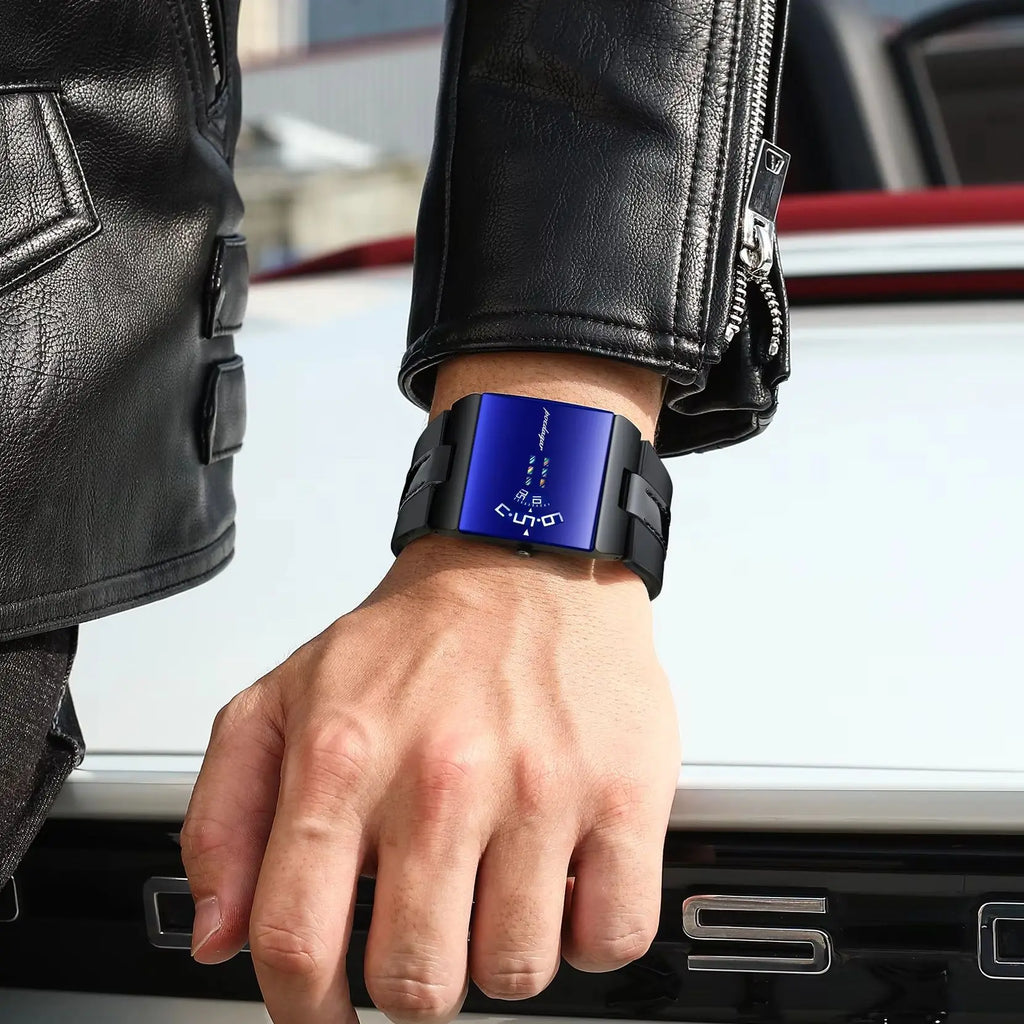 LOR MALE POEDAGAR Top Unique Man Watch Waterproof Casual Watch Sports Military Leather 2