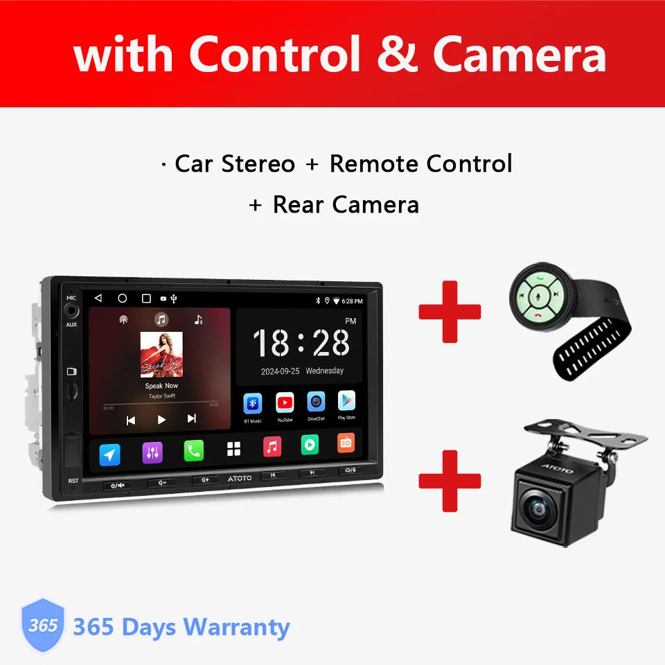 LOR MALE ATOTO 7 inch Double 2 Din Stereo Receiver Smart Car Systems Android Car Radio Automotive Multimedia Carplay Screen 2Din A5 A5L