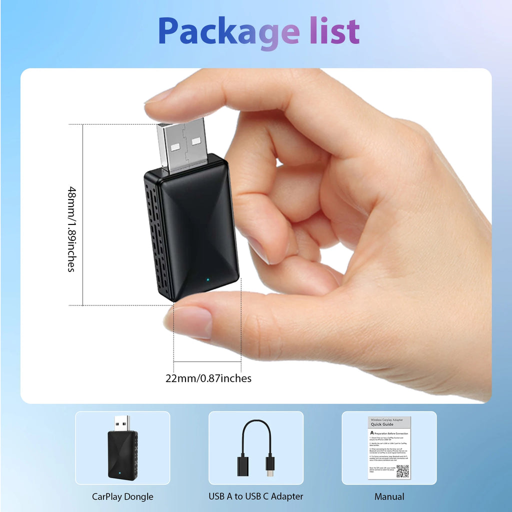LOR MALE Pionray 2in1 Wireless CarPlay Adapter Car Intelligent Systems Android Auto For VW Toyota Nissan Honda Ford Benz
