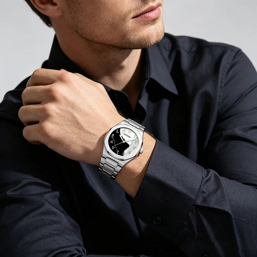 LOR MALE Watches , Luxury Quartz Analog Watch with Date Waterproof Business Wristwatch