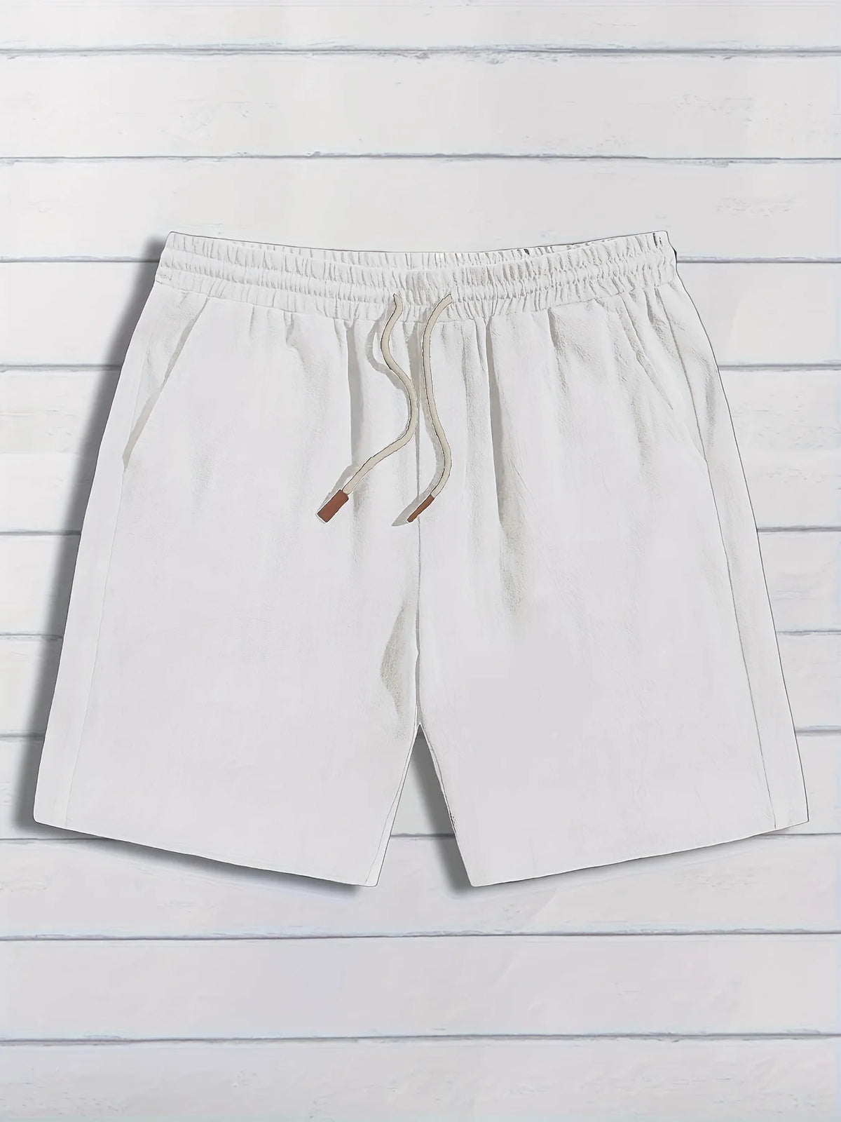 LOR MALE Summer thin linen shorts for men, loose and casual, five-inch pants, cotton and linen, breathable, suitable for beach and sports