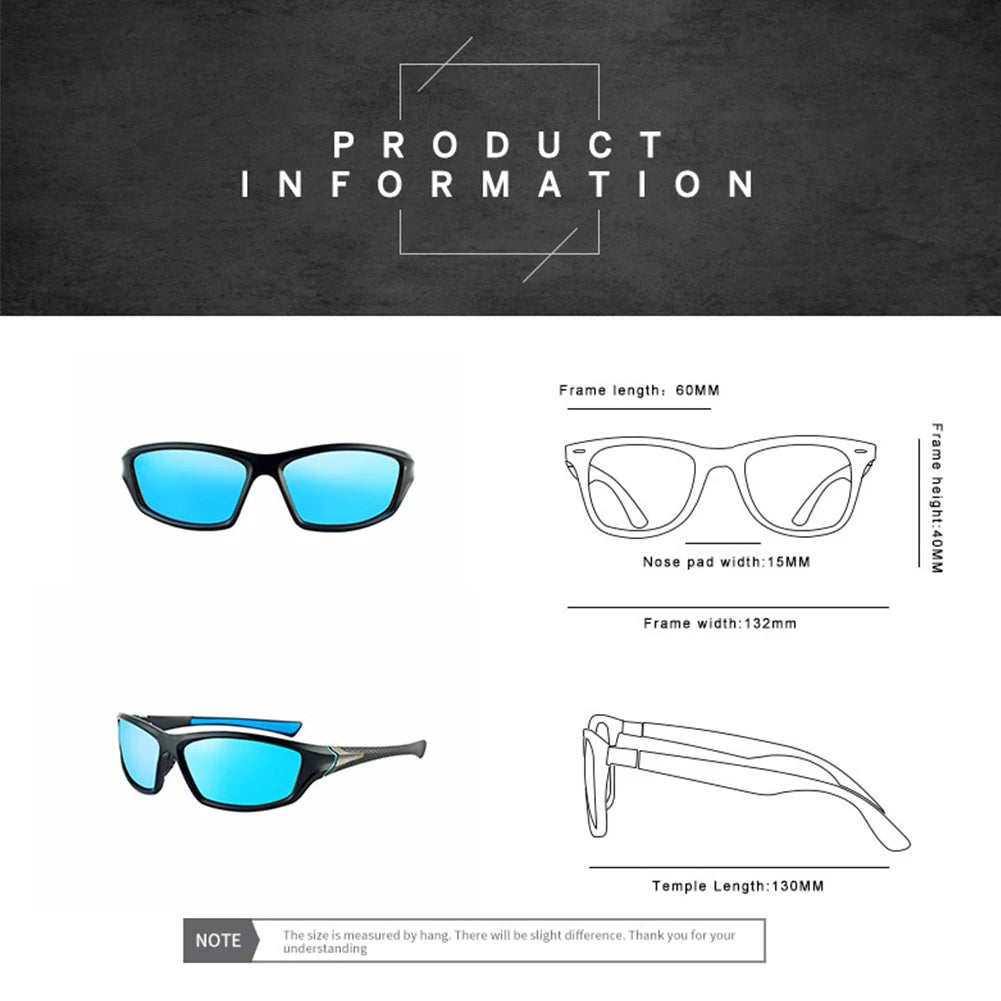 LOR MALE Polarized Fishing Sunglasses 2023 Men Women Sun Glasses Fishing Camping Driving Eyewear Outdoor Sports Goggles UV400 Sunglasses