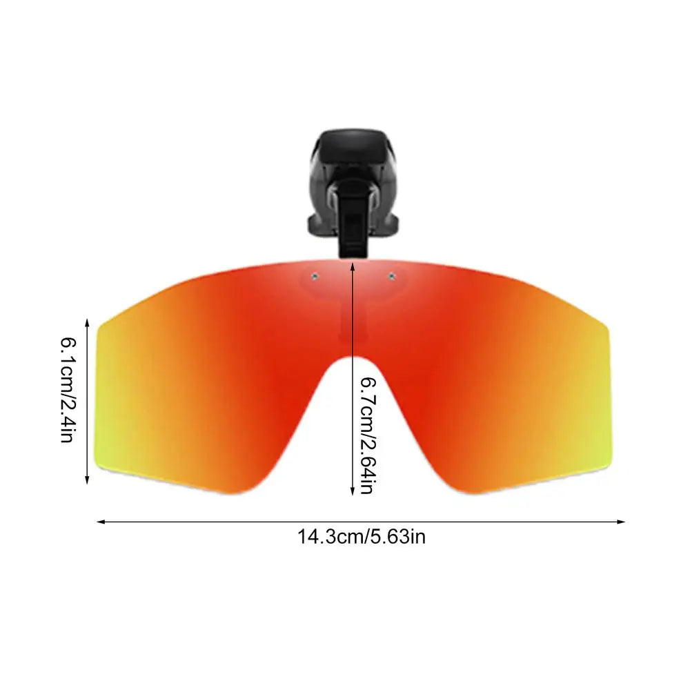 LOR MALE Polarized Clip On Sunglasses Vision Polarized Hat Visors Clips Hat Clip 2