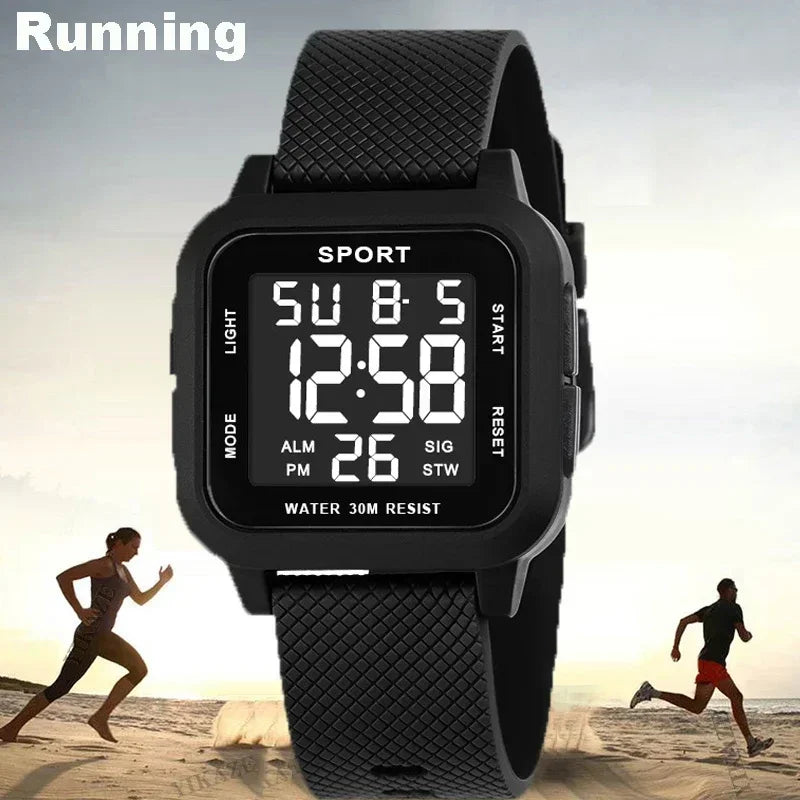 LOR MALE Sports Watches Electronic Watch Digital Retro Style Clock Men Male Reloj 3