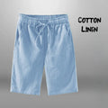 LOR MALE Men Shorts for Men Cotton Linen Casual Breathable Beach Shorts Men's Short Sweatpants Vacation Gym Basketball
