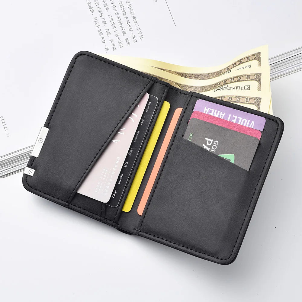 LOR MALE Bat Pattern Wallet – Slim Card & Cash Holder