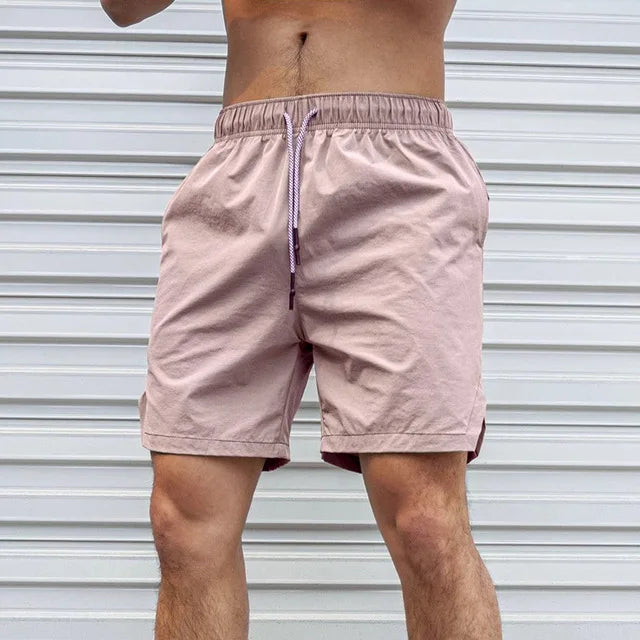 LOR MALE Men Hot Shorts Light Weight Thin Short Pants Running Squat Fitness Ring