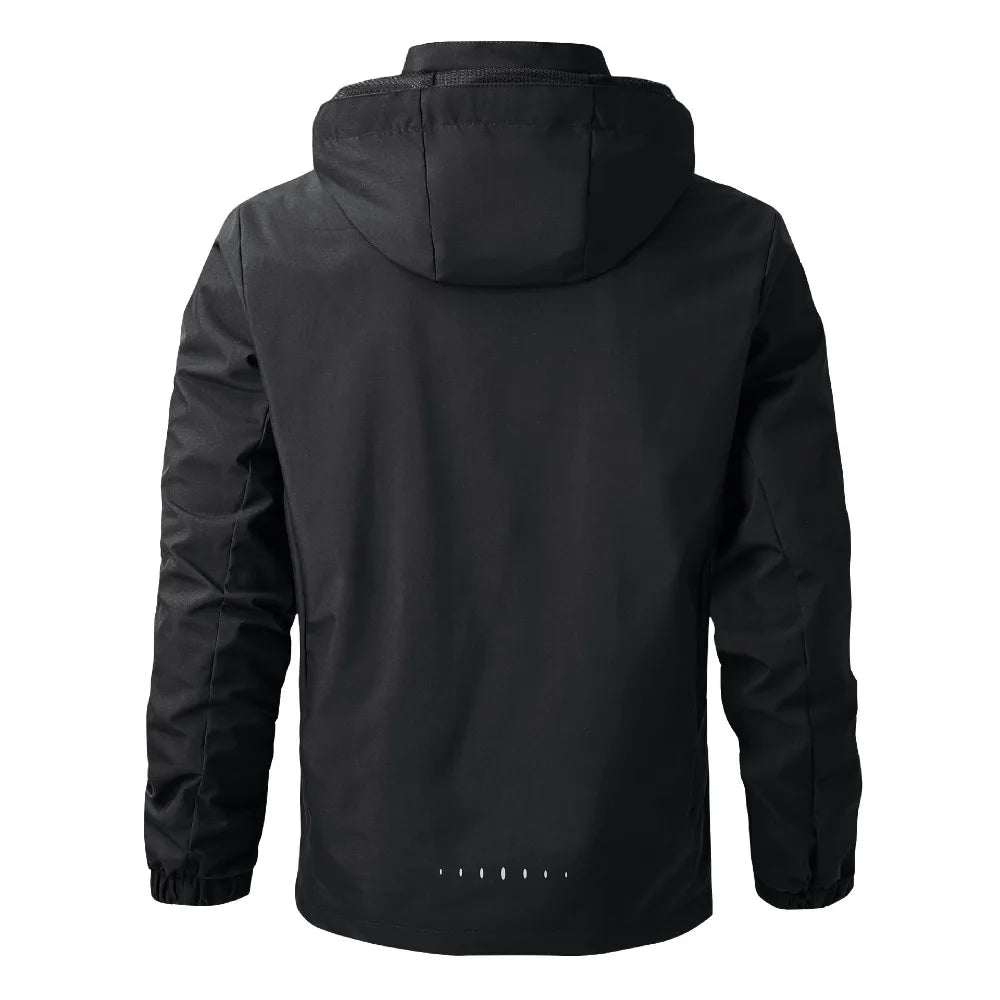 LOR MALE Men's Waterproof Rain Jacket Lightweight Outer Hooded Outdoor Raincoat Hiking Windproof Jacket Climbing Outdoor Jackets