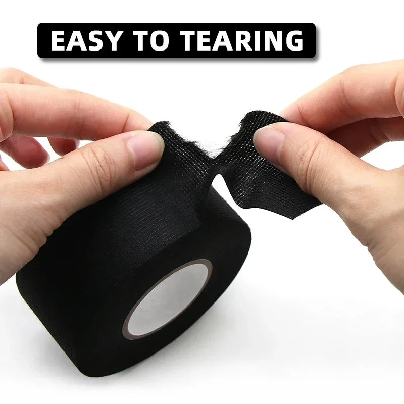 LOR MALE 1/3/5 Roll Heat-resistant Adhesive Cloth Fabric Tape 9-50mm For Automotive Cable Tape Harness Wiring Loom Electrical Heat Tapes