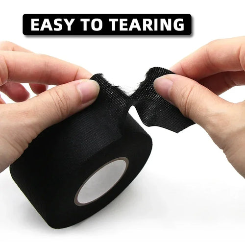 LOR MALE 1/3/5 Roll Heat-resistant Adhesive Cloth Fabric Tape 9-50mm For Automotive Cable Tape Harness Wiring Loom Electrical Heat Tapes