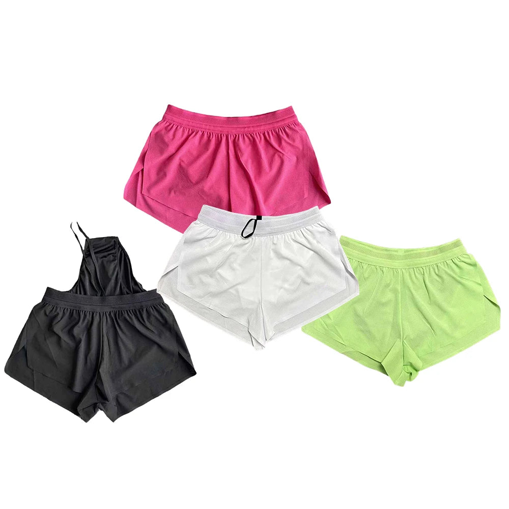 LOR MALE Men Running Shorts Fitness Quick Dry GYM Short Jogging Training Workout Summer Sport Shorts