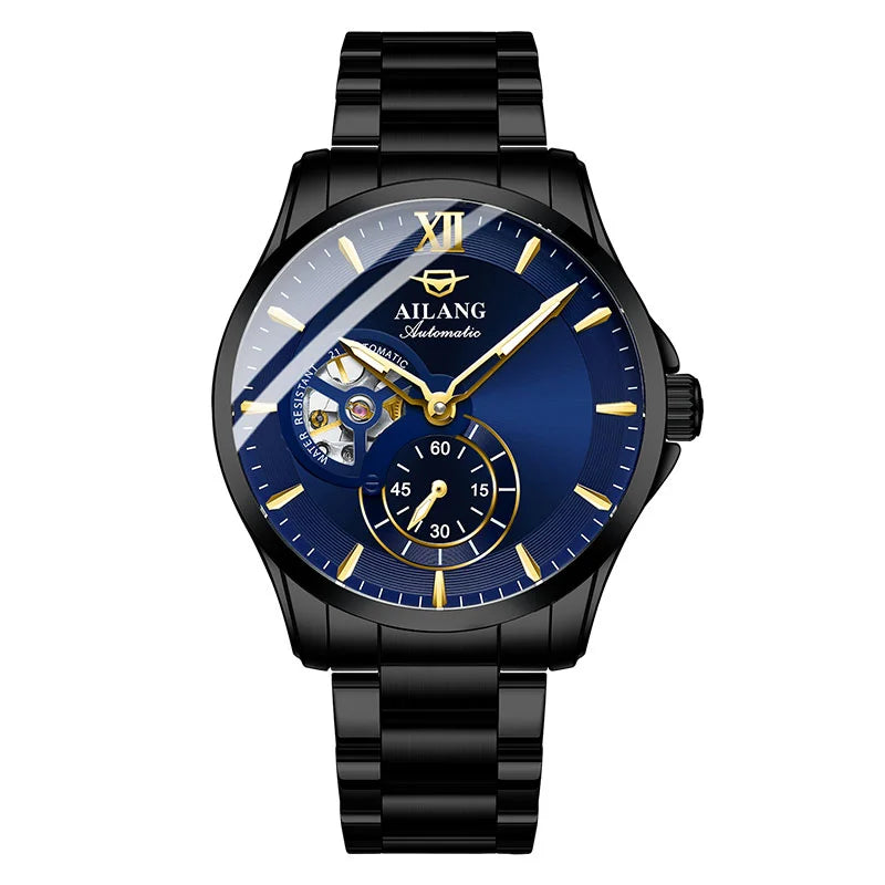 LOR MALE Watches Tourbillon Skeleton Luminous Luxury Mechanical Self Winding Wrist Watc