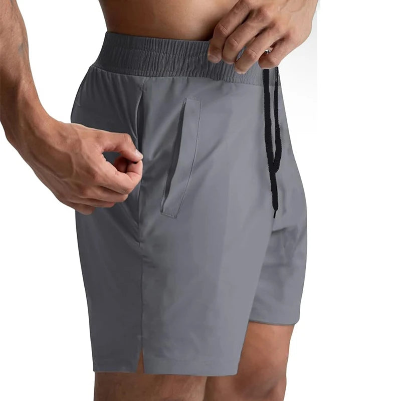 LOR MALE Running Shorts Men Gym Fitness Sport Shorts Quick Dry Workout Training Gym Fitness Jogging Short Pant Summer Training Shorts Men