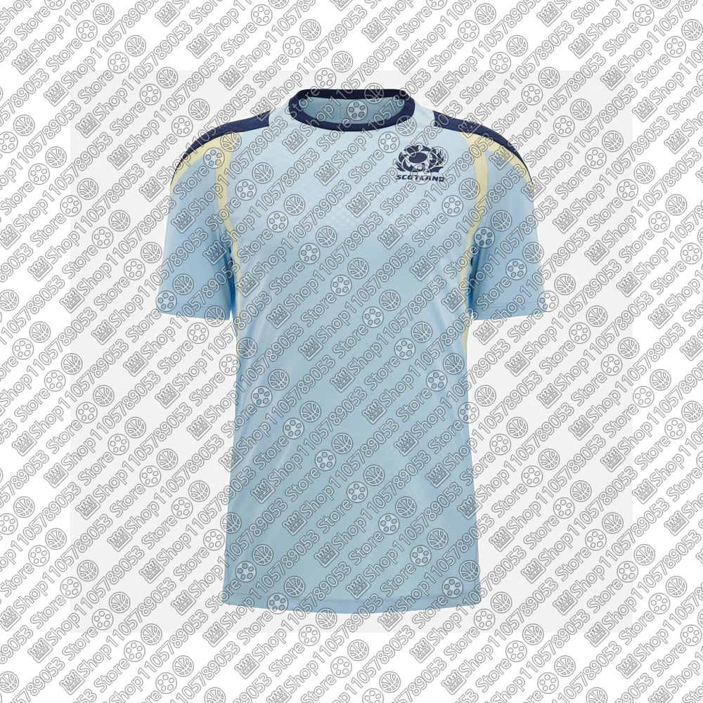 Scottish Rugby 2026_27 New Warm Up Home T-Shirt Summer Men's Kid's Speed Drying Training Sportswear Short Sleeves Outdoor Jersey