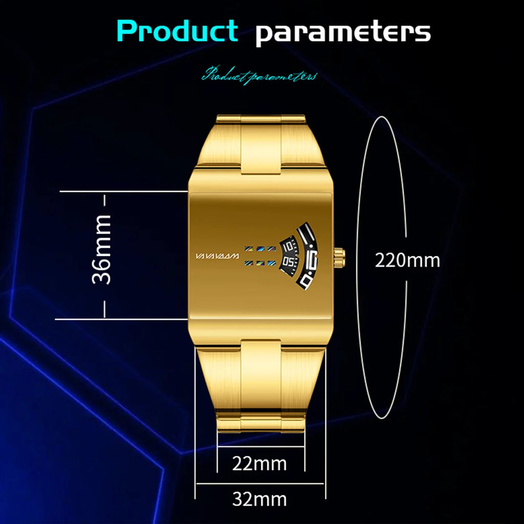 LOR MALE Watches Original Brand Quartz Clock Luxury Waterproof Casual Stainless Steel S