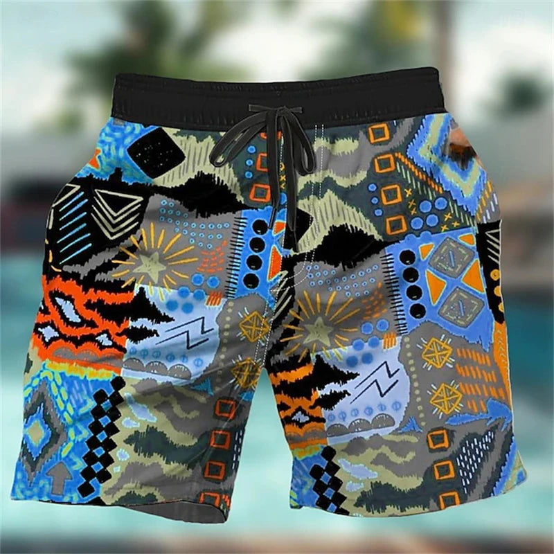 LOR MALE Men Shorts 3D Print Graffiti Art Pattern Beach Short Pants Causal Fashion Men Women Shorts Harajuku Y2k Swimming Board Trunks