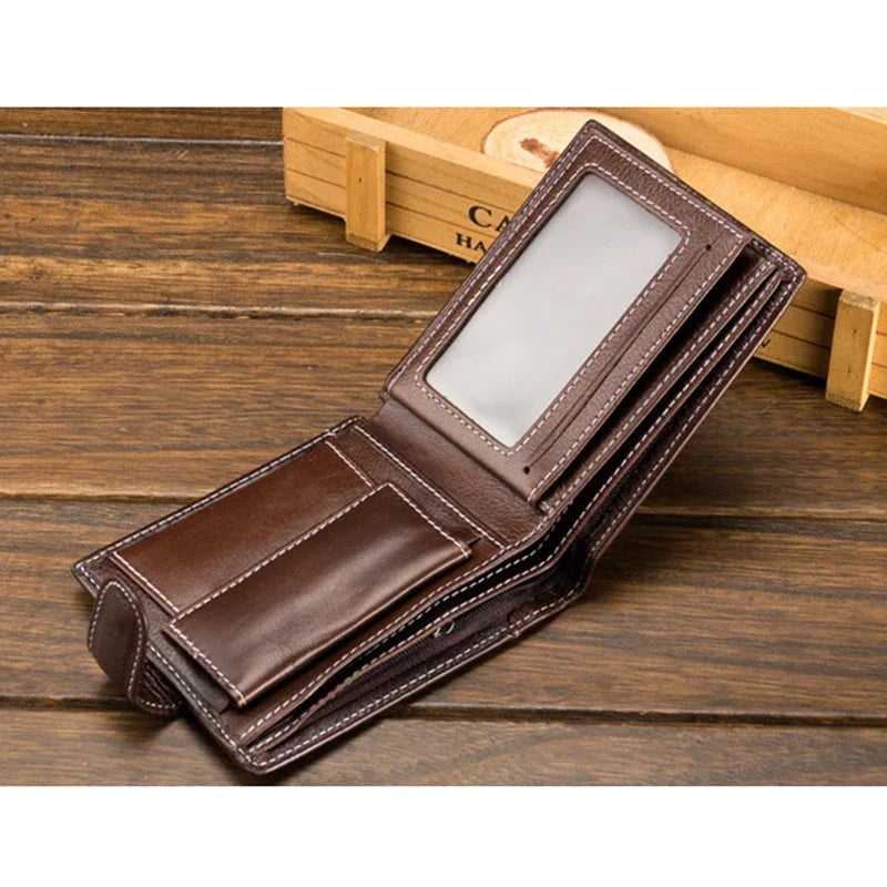 LOR MALE Wallet with coin pocket top quality men wallets multifunction leather purse wallet male purse  brand
