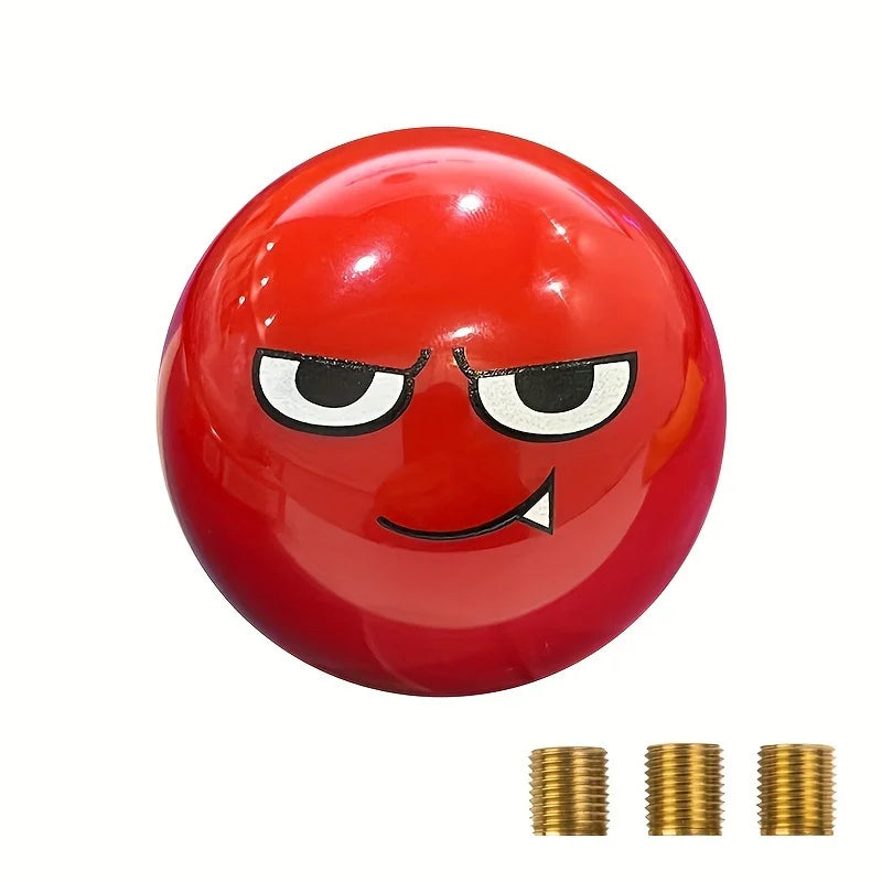 LOR MALE Car Personality, Universal Decoration Modification, Red Bad Smile, Spherical Shift Ball, Car Interior Modification Accessories