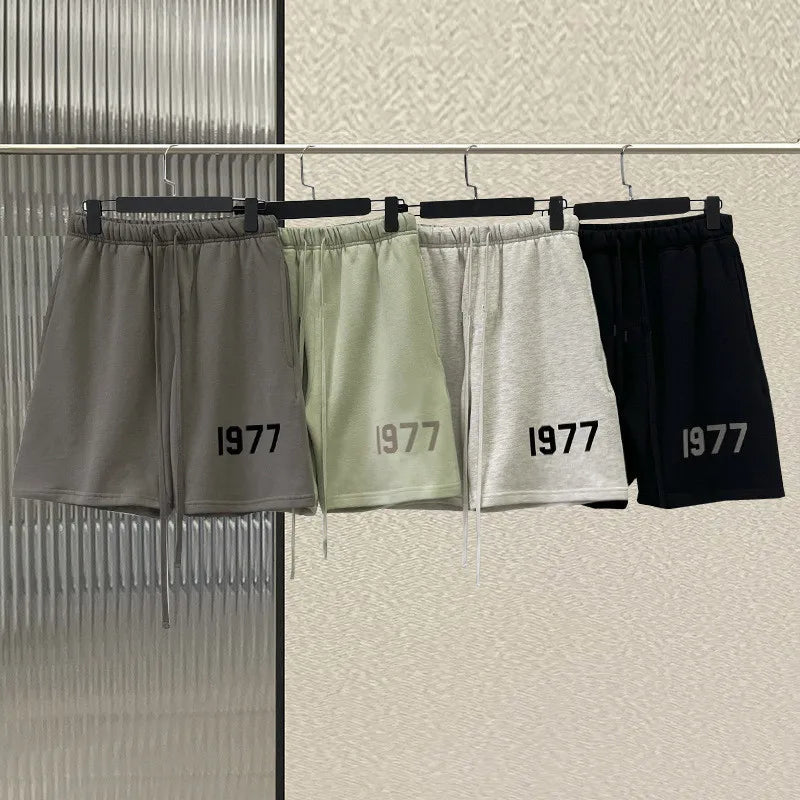 LOR MALE Shorts para hombre Summer 1977 short masculino loose roupas masculinas casual шорты versatile sports clothes for man XXXL