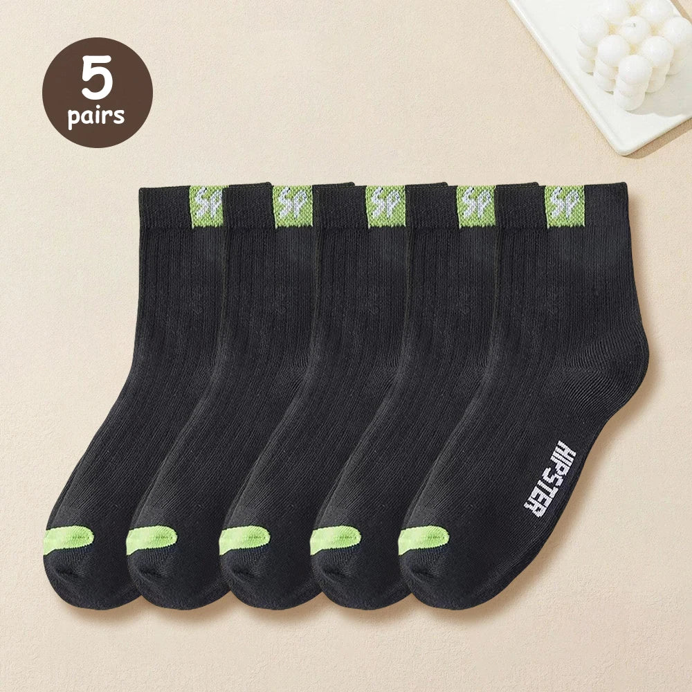 LOR MALE 5/10/15/20 Pairs Men Socks Breathable Cotton Sports Stockings Comfortable Men
