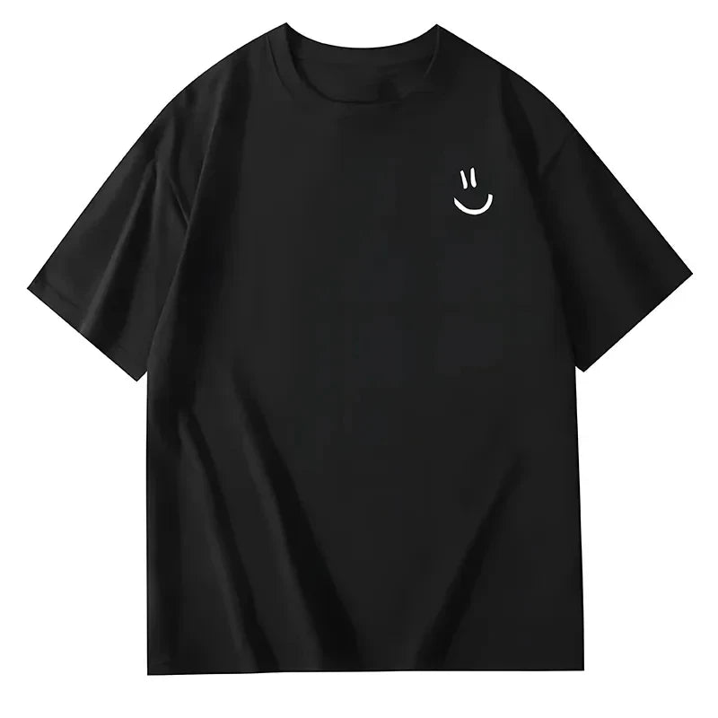 LOR MALE Men's T-Shirt: Versatile, Trendy, and Minimalist — 100% Pure Cotton, Printed, Loose Fit, High Quality