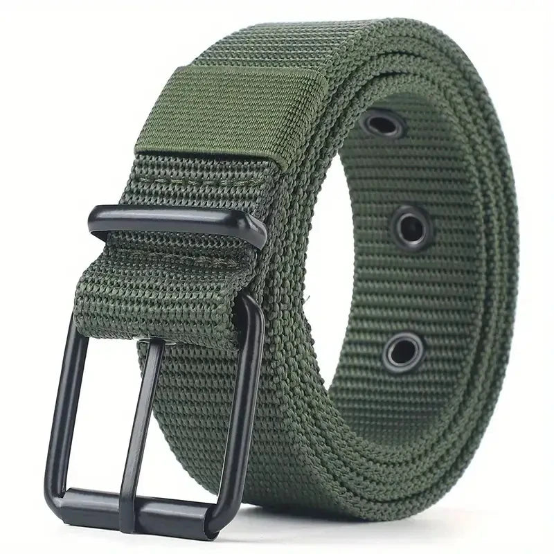 LOR MALE Men's Belt Outdoor Hunting Tactics Belt Multi functional Buckle Nylon Belt High Quality Marine Corps Canvas Belt