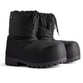 LOR MALE Fashion Gothic Oversized Square Toe Platform Ankle Boots Thick Lug Sole Lace Up Padded Warm Winter Combat Boots Streetwear Shoes