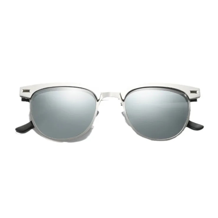 LOR MALE Polarizing Sunglasses Men Small Round Frame Retro Flow Sun Protection UV Glasses Sports Outdoor Travel Eyewear T248