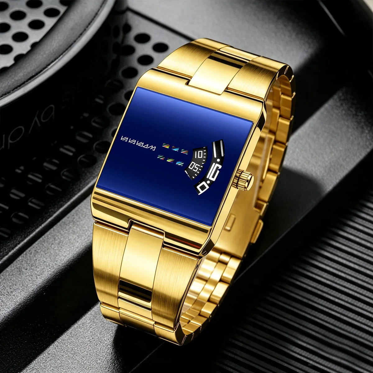 LOR MALE Watches Original Brand Quartz Clock Luxury Waterproof Casual Stainless Steel S 3