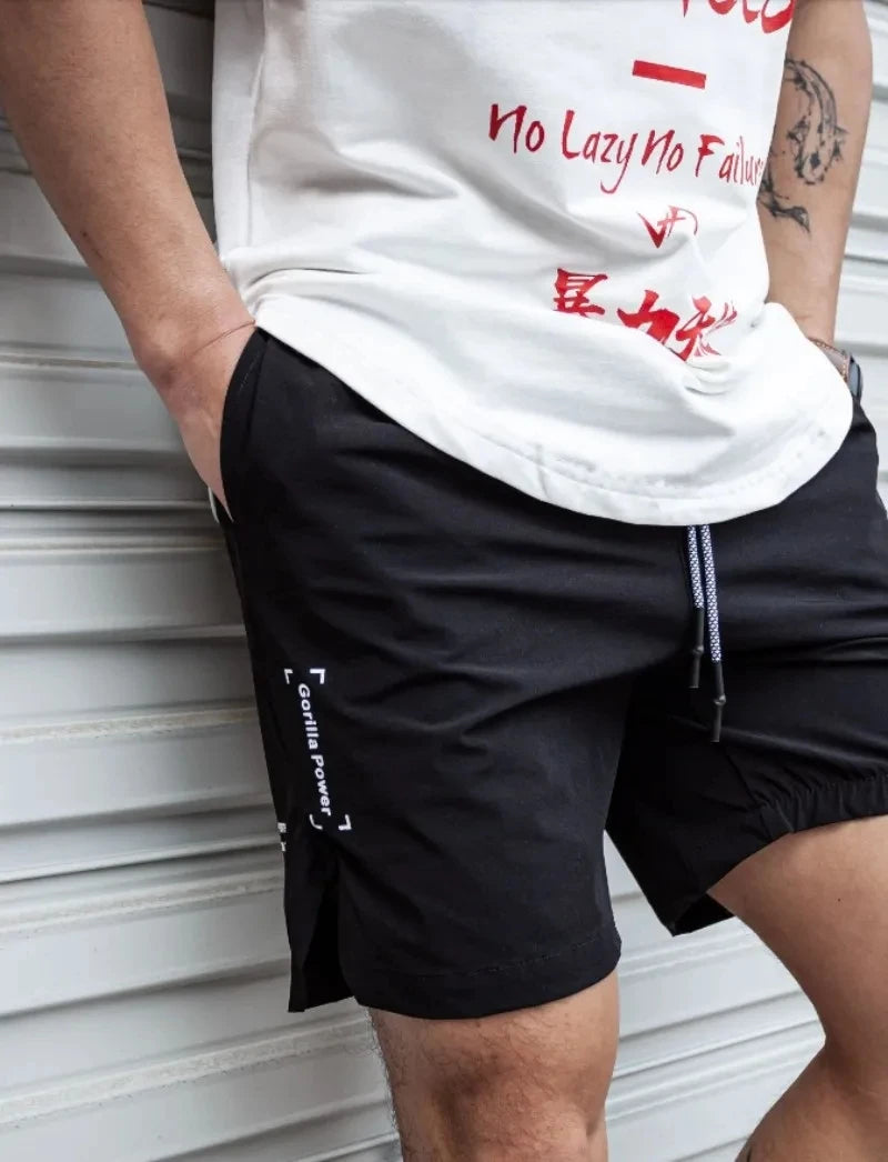 LOR MALE Men Hot Shorts Light Weight Thin Short Pants Running Squat Fitness Ring