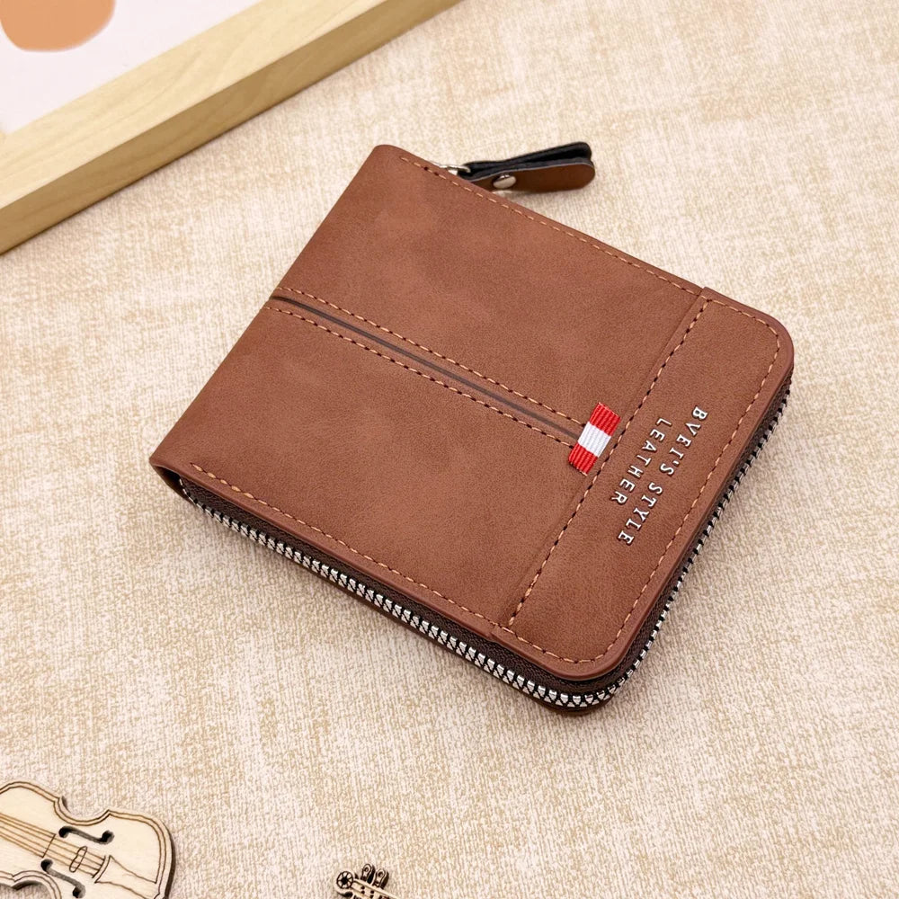LOR MALE Wallet, Stylish Business Wallet Large Capacity with Multiple Card Slots and