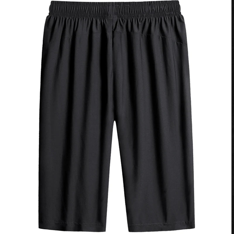 LOR MALE Men's shorts in sizes M-7XL 8XL,summer new men's shorts, sport solid color casual pants, five-point fitness sport pant