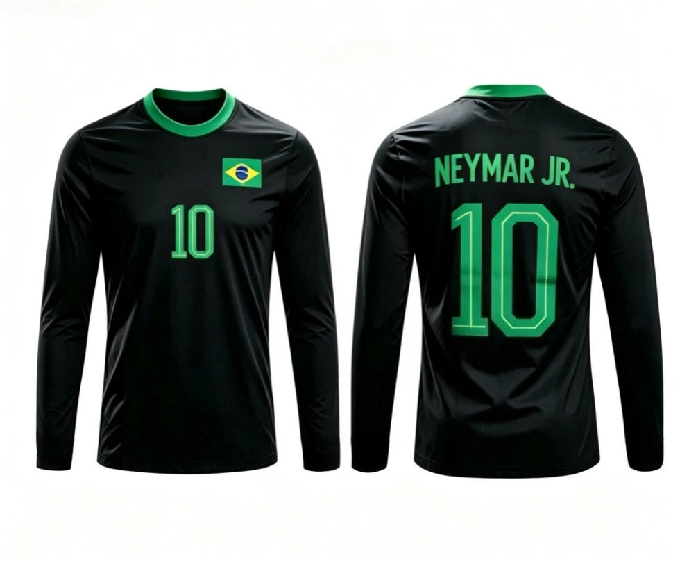 2026 Brazilian Football Fan T-shirt 3D Printed Long-sleeved T-shirt Sports Shirt Casual Top Men's T-shirt Neutral Style T-shirt