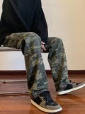 LOR MALE Jeans for Men Spliced Cargo Male Cowboy Pants Camouflage Trousers Punk Straight Xs Y 2k Vintage New in Retro 2025 Trend Baggy