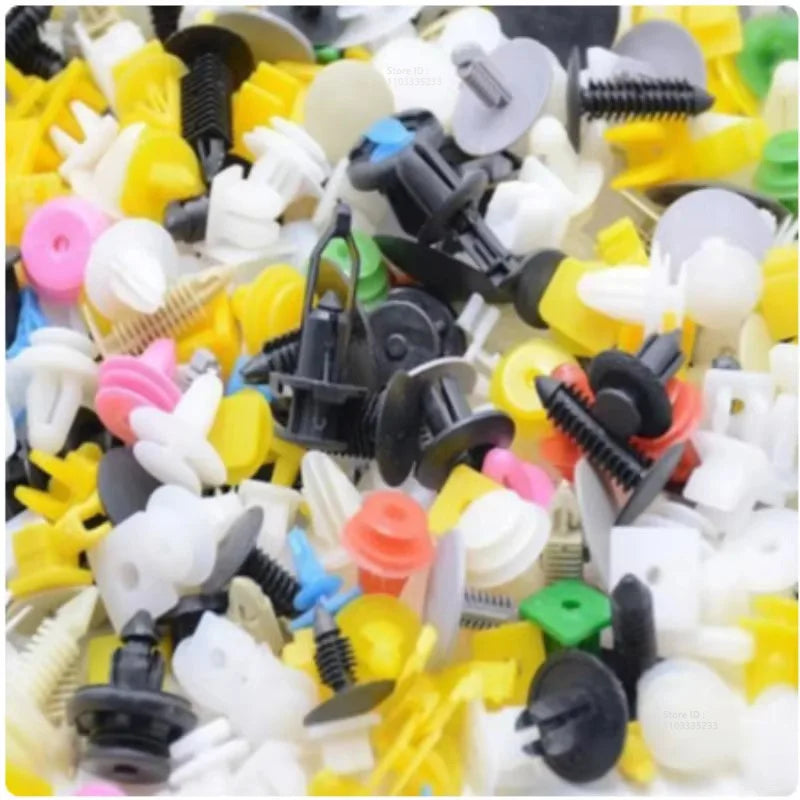 LOR MALE 200/500pcs Universal Hybrid Car Bumper Engine Expansion Rivet Door Trim Panel Snap