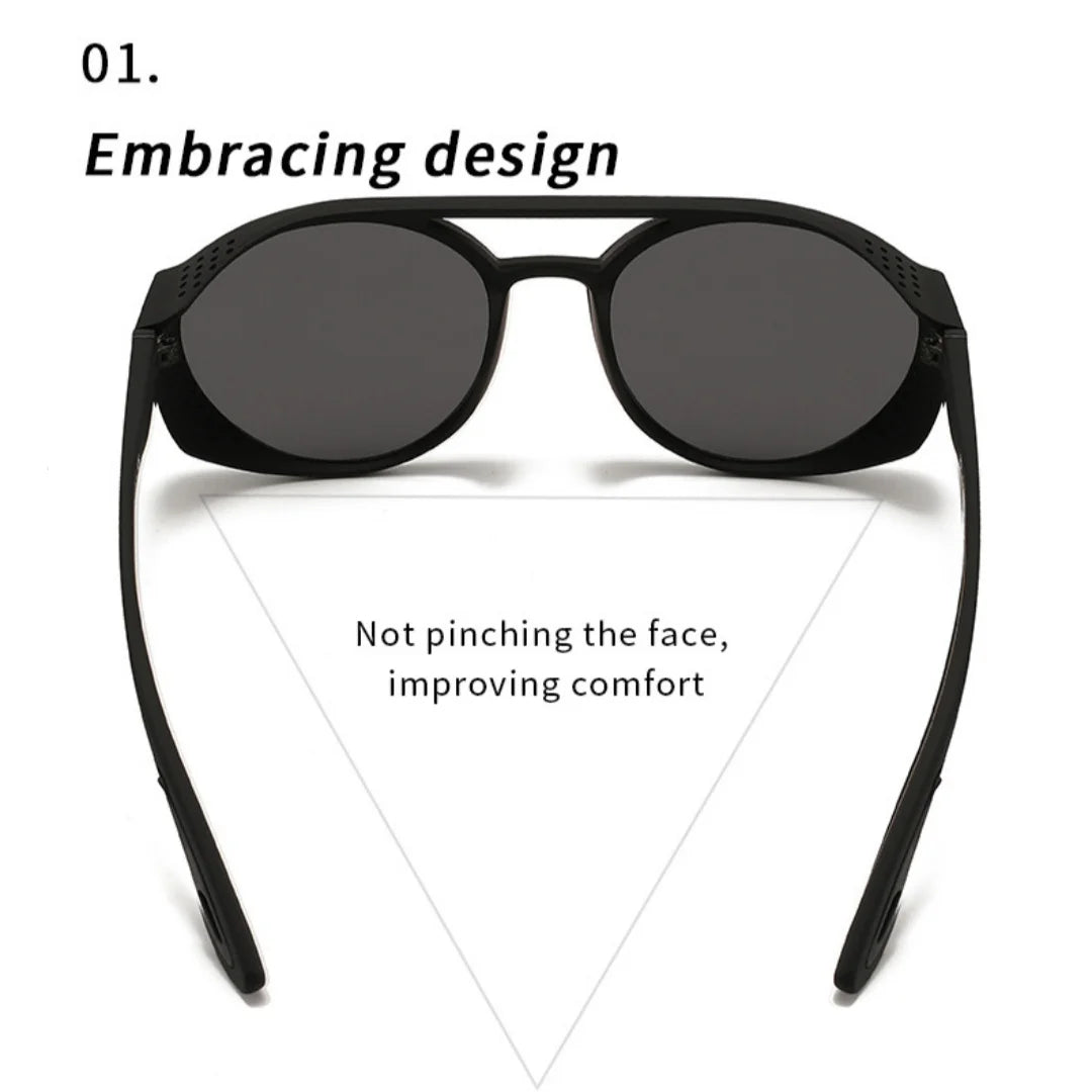 LOR MALE Polarized Sunglasses for Men Women Sun Glasses with Side Shields UV400 Protection Mirrored Lens Outdoor Sport Cycling Glasses