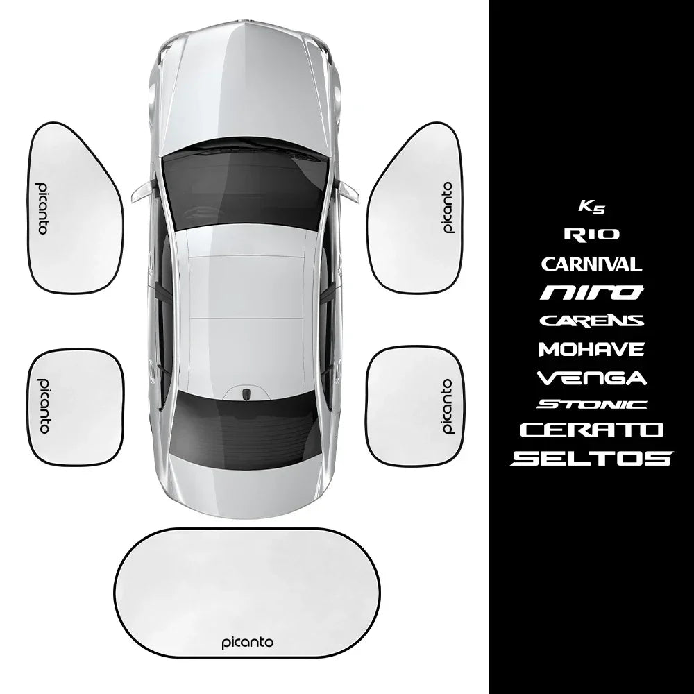 LOR MALE Car Sunshade Side Window Cover Accessories For Kia RIO PICANTO MOHAVE CARNIVAL SELTOS CARENS NIRO CERATO VENGA K5 STONIC