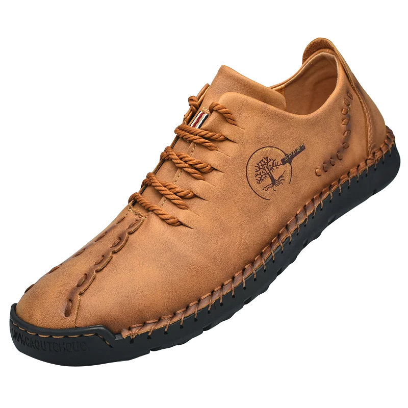 LOR MALE Handmade Genuine Leather Casual Men's Shoes Comfortable Soft Sneakers High Quality Man Loafers Fashion Walking Shoes Plus Size