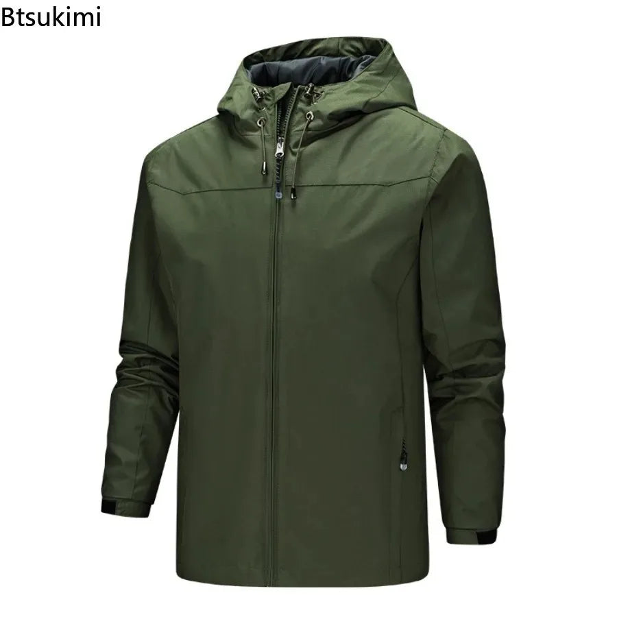 LOR MALE Outdoor Jackets for Men Waterproof Breathable Casual Coats Spring Autumn Men Windbreaker Jackets Cycling Mountaineering Clothes
