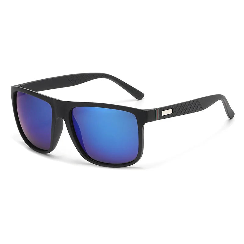 LOR MALE Stylish Polarized Sunglasses for Men, Designed for Driving, with UV Protection and High-Definition Lenses. Trendy, Square-Shaped