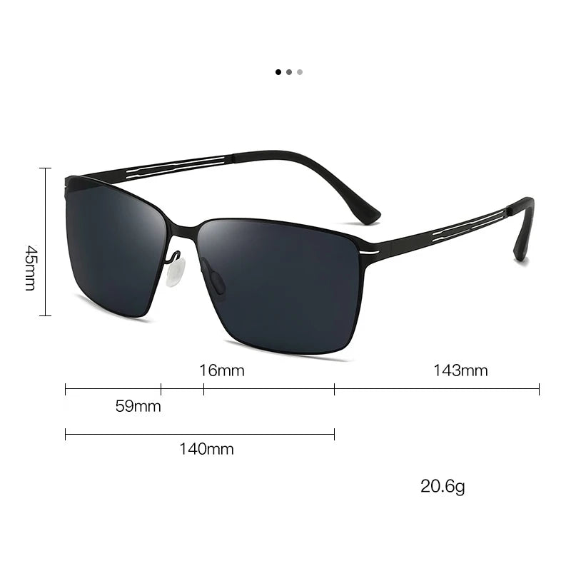 LOR MALE New Fashion  Polarized Sunglasses For Men,Fashionable Square Style,Uv Protection,Suitable For Driving And Sun Protection 5138