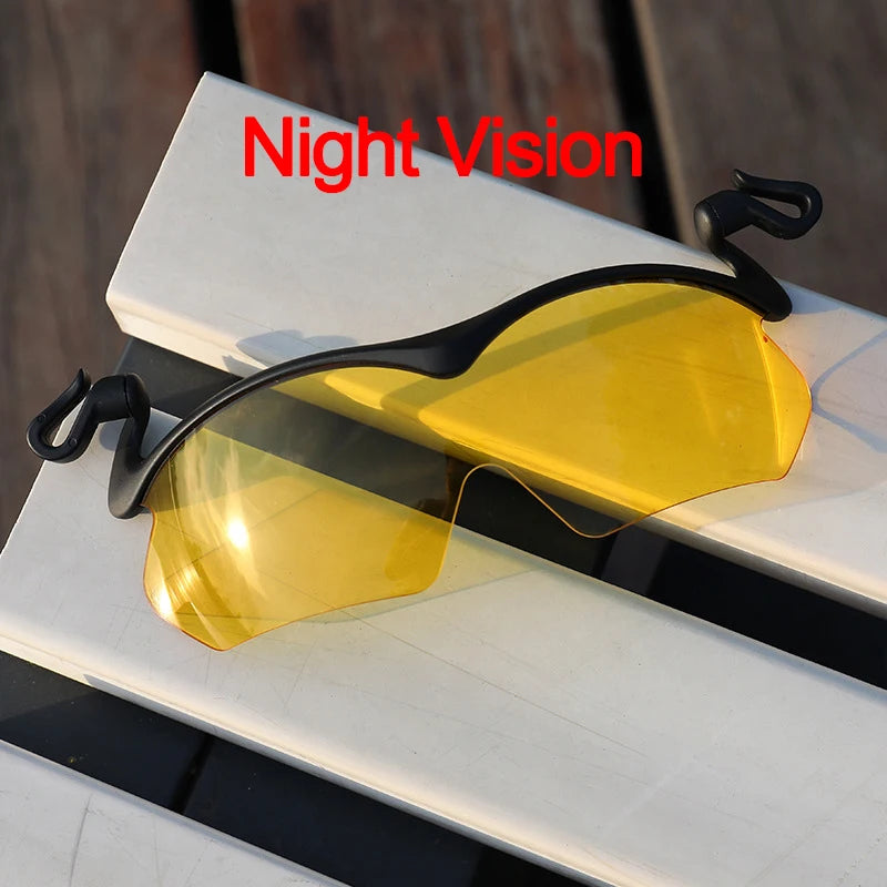 LOR MALE Polarized Clip On Sunglasses For Baseball Cap Men Women Adjustable Lens Angle Sports Cycling Driving Sun Glasses Eyewear Shades