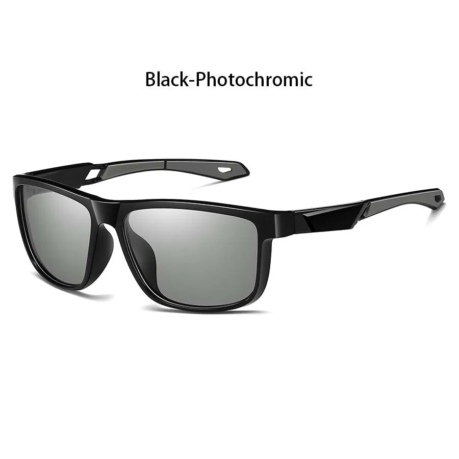 LOR MALE Photochromic Polarized Sports Vintage Sunglasses Men Women Fishing Cycling Driving Mountaineering Chameleon Sun Glasses