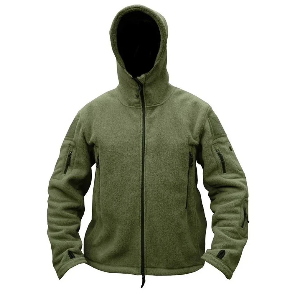 LOR MALE Men's Jackets Warm Military Tactical Sports Fleece Hoodie Jackets Hiking Climbing Fishing Adventure Camping Outdoor Clothing