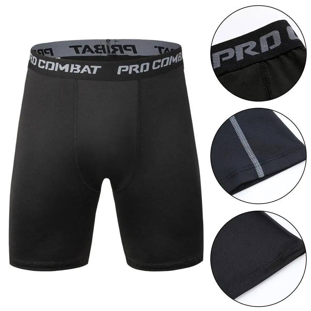 LOR MALE Men Bodybuilding Shorts Fitness Workout Inseam Gym Knickers Male Muscle Alive Elastic Compression Tights Skinny Leggins Hombre