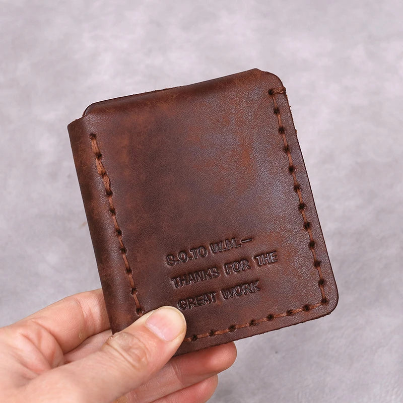LOR MALE 100% Genuine Leather The Secret Life Of Walter Mitty Wallet Vintage