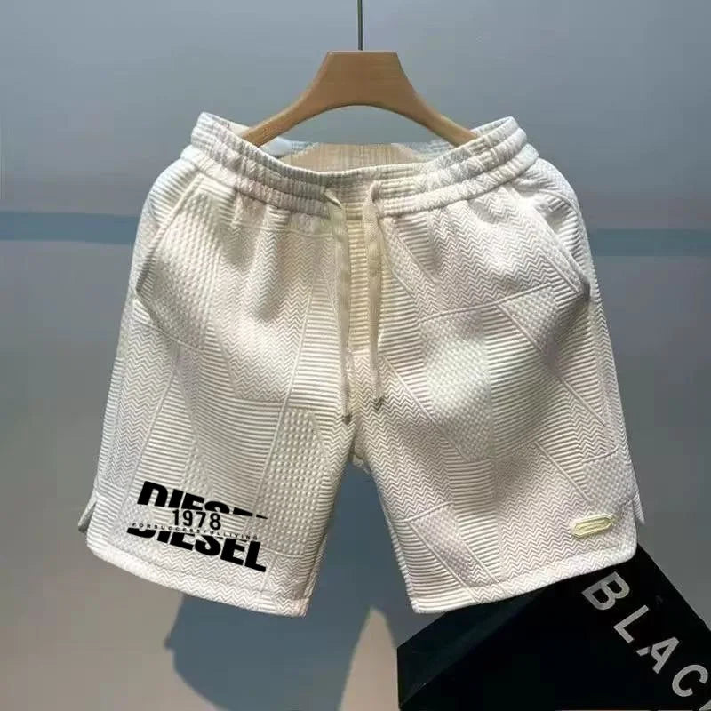 LOR MALE 2026 trendy men's spring and summer fashionable casual printed shorts, comfortable running sports shorts