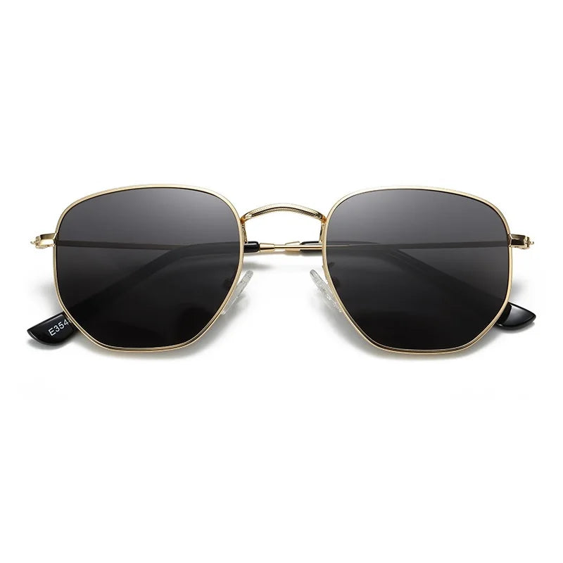 LOR MALE Polarized Hexagon Sunglasses for Men Women Fashion Vintage Driving Sun Glasses UV400 Protection Retro Classic Outdoor Eyewear